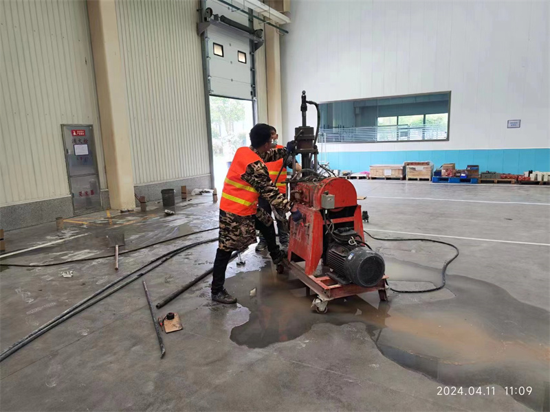 缙云厂房地面下沉塌陷注浆加固施工